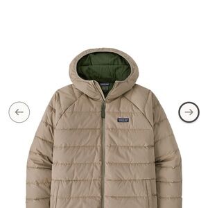 NWT Patagonia cotton down jacket. Women’s large men’s medium